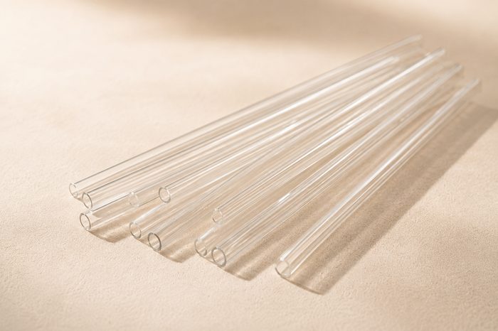 Terra Clearline straws laid out